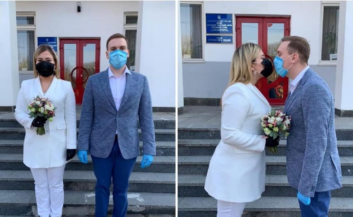 С начала карантина в Мукачево зарегистрировали три брака.
