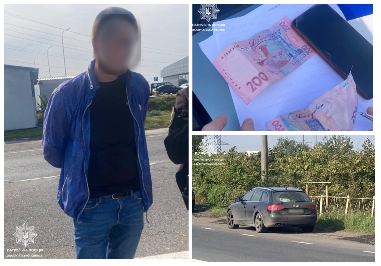 Мукачівські патрульні притягнули до відповідальності керманича, який пропонував їм хабаря