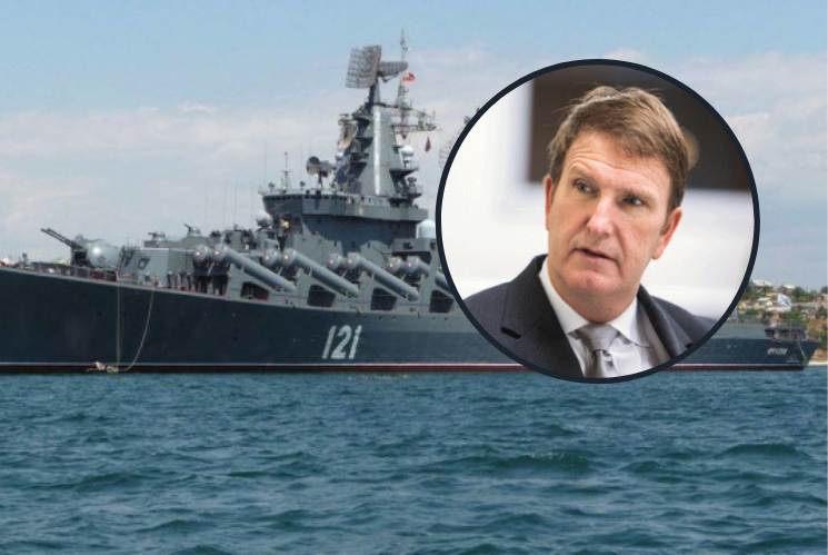 Глен Говард вважає, що підбитий крейсер «Москва» має поворотне значення у війні проти Росії.