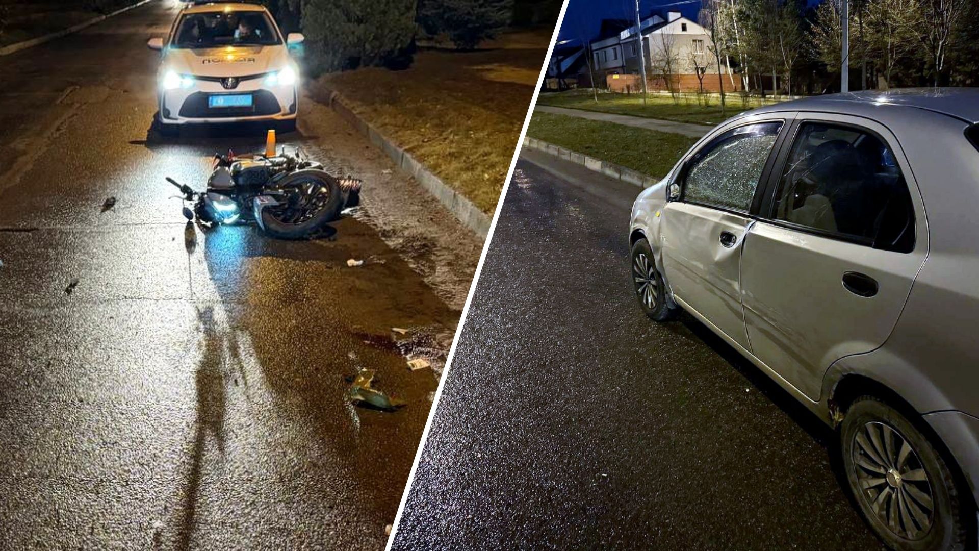 У вечірній аварії в Рівному 19 березня постраждав 17-річний мотоцикліст.