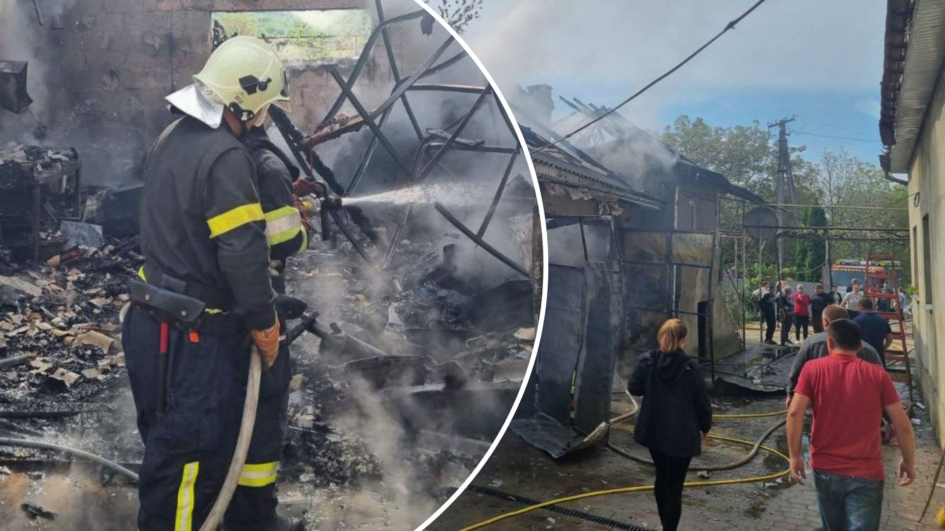 15 апреля мукачевские спасатели успешно справились с двумя случаями возгорания хозяйственных построек.