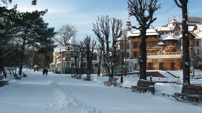 Трускавець взимку, особливості курорту в холодний сезон