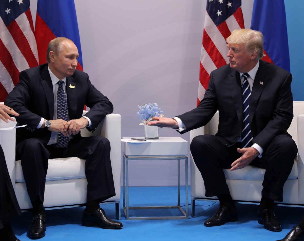 Президенти РФ і США - Володимир Путін і Дональд Трамп - проводять зустріч на полях саміту Групи двадцяти. 