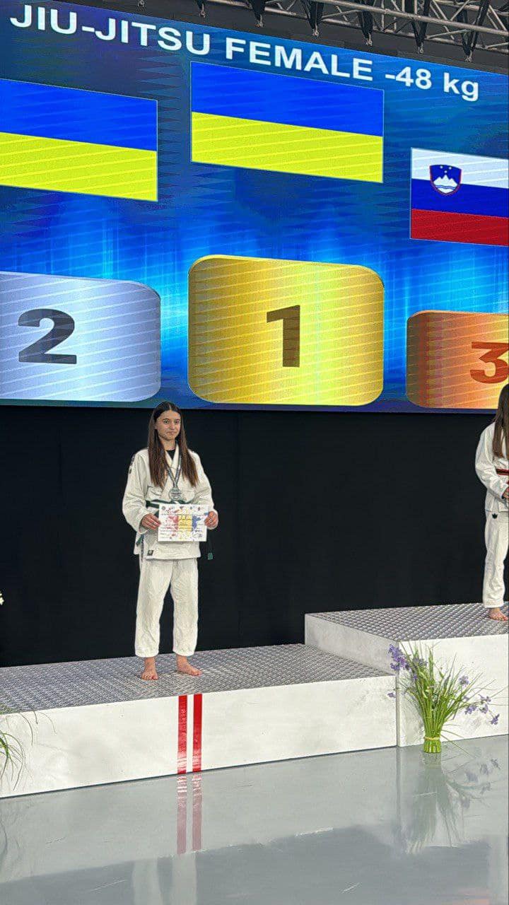 Виноградівщина пишається: юна закарпатка стала срібною чемпіонкою Європи з Джиу Джитсу (ФОТО)