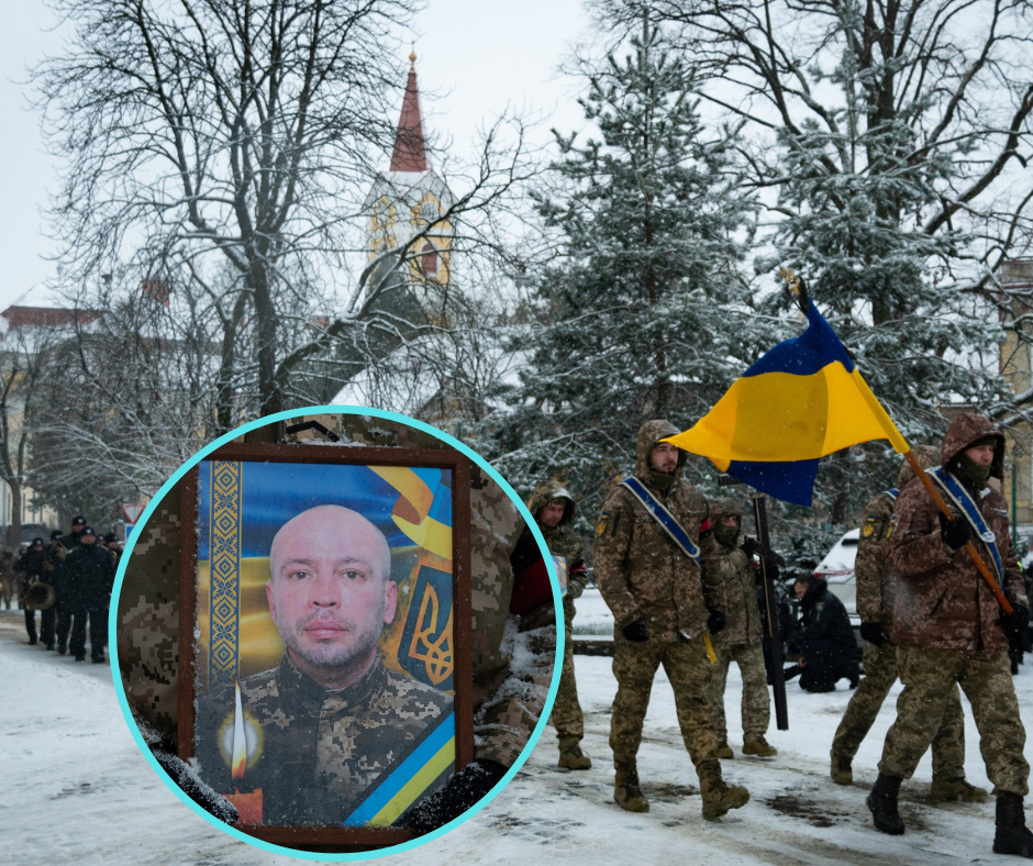 Ужгород сьогодні, 24 січня, попрощався із 42-річним солдатом Тарасом Поповичем.