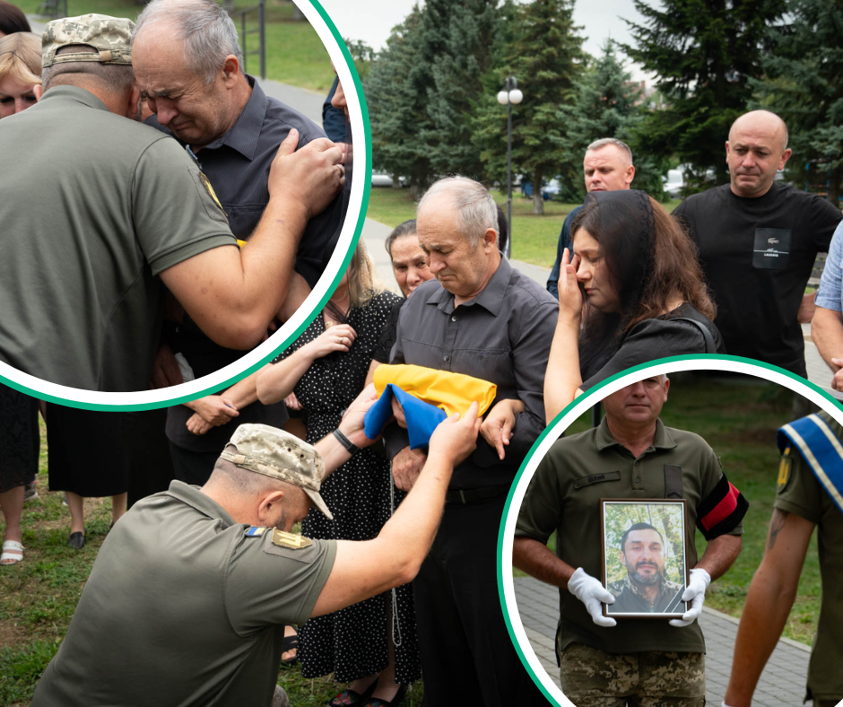 Рана утраты заживет не скоро: павшего закарпатца отдали сырой земле (ФОТО)