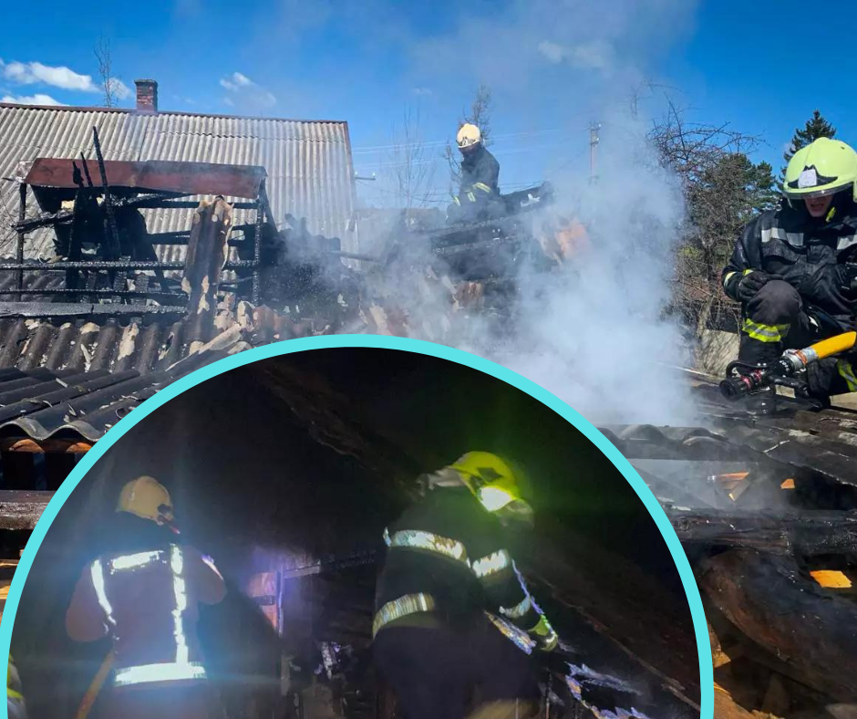 На Рахівщині рятувальники ліквідували пожежі, внаслідок яких постраждали кілька господарств.