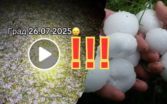 Град, як волоський горіх: Закарпаттям пронеслася негода (ВІДЕО)