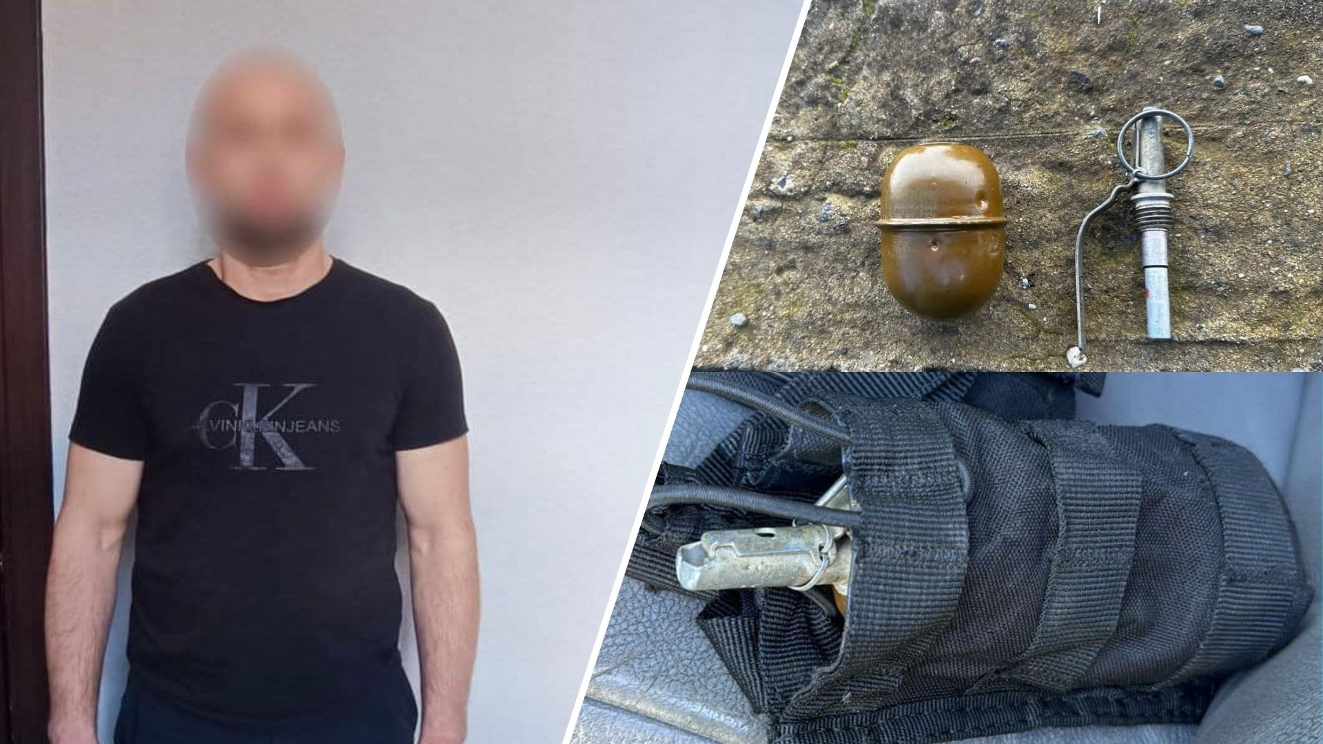 In Mukachevo, the police detained an attacker who was transporting a grenade in a car.