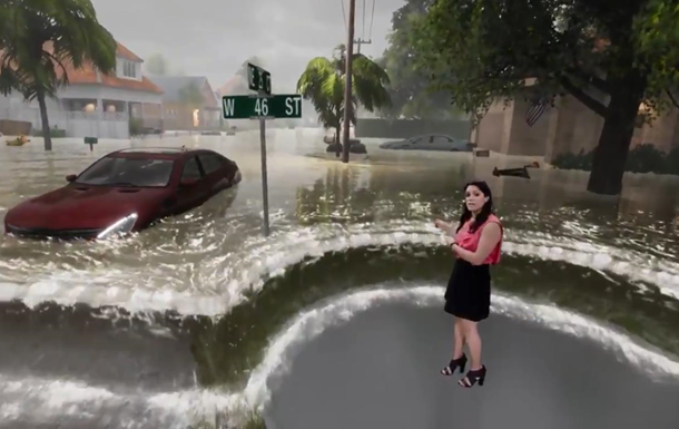 Глядачів американського каналу шокувала графіка за допомогою якої ведуча наочно показала наслідки урагану Флоренс.