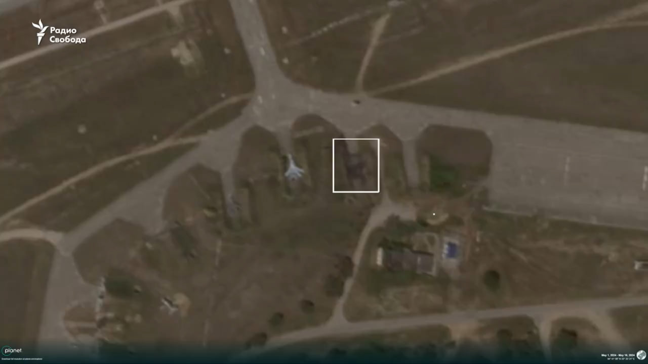 З'явилися супутникові знімки аеродрому Бельбек у Криму після ракетного удару (ВІДЕО)