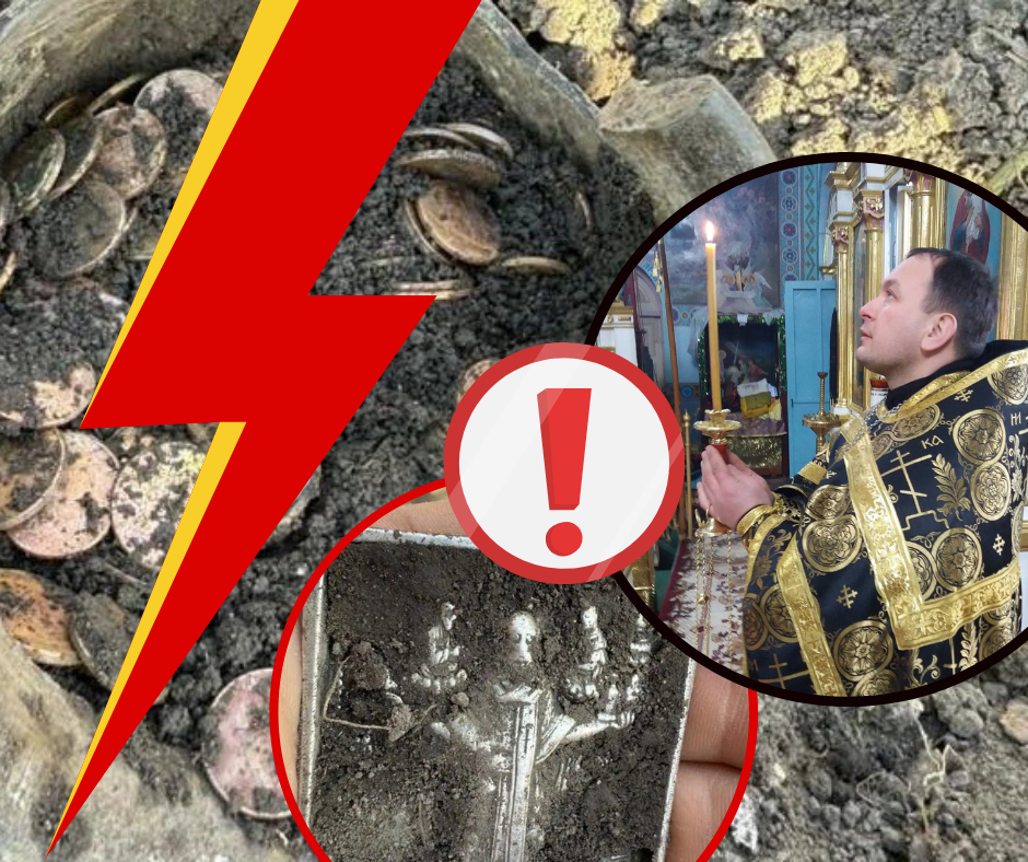 Божий знак з'явився з-під землі: священник-блогер розкопав скарби і став зіркою мережі (ФОТО)