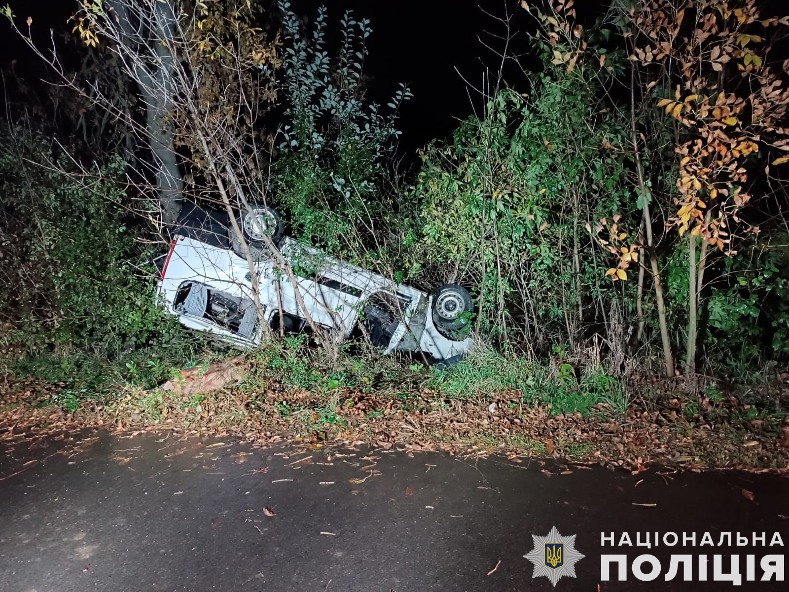 П’яний водій злетів у кювет і перекинув авто: постраждала неповнолітня