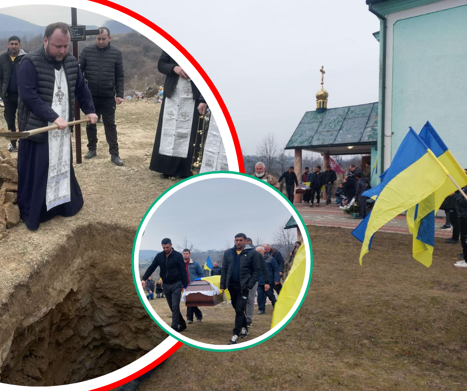 Закарпатець поповнив лави небесного війська: громада провела в останню дорогу полеглого захисника (ФОТО)