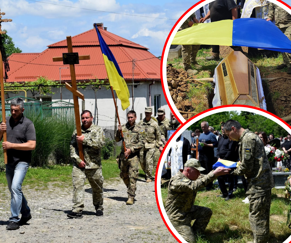Закарпатці у скорботі: в області громада прощалася із полеглим Героєм (ФОТО)