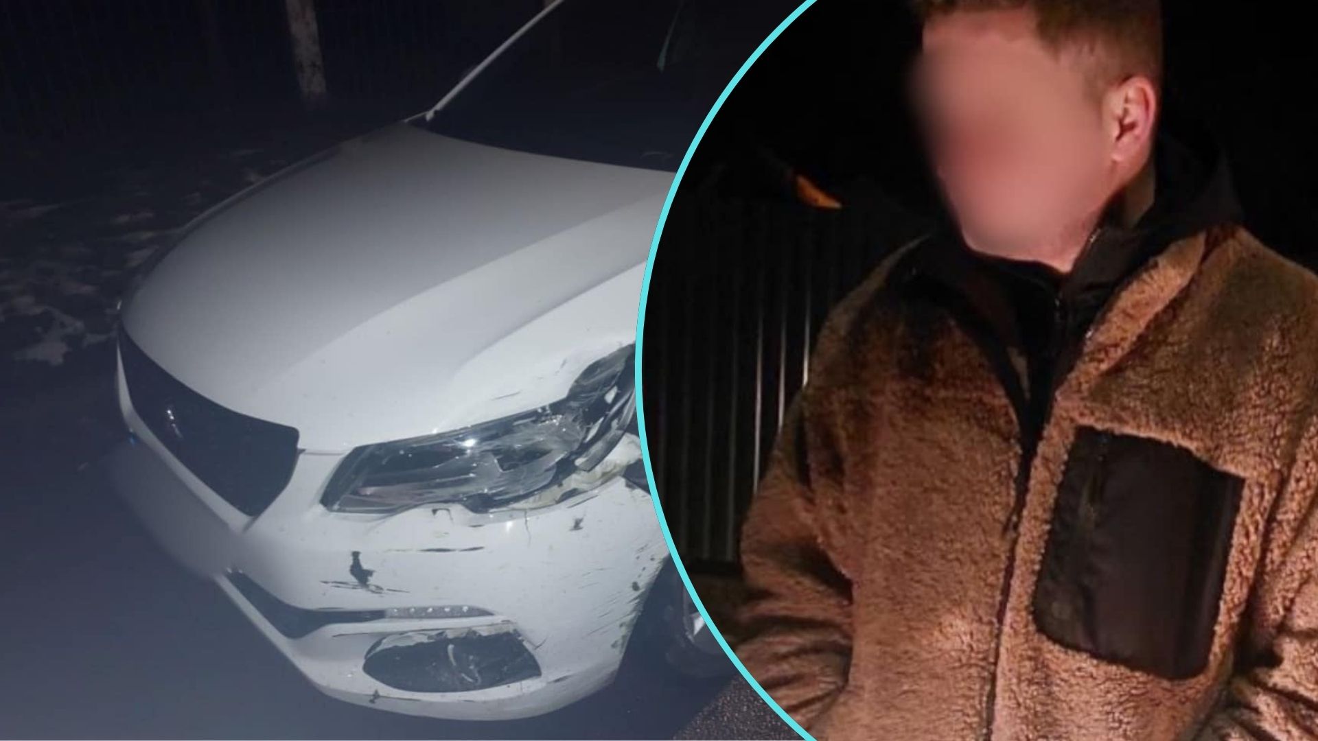 Учора, близько 7-ї години, патрулюючи вулицею Шишкіна, в Ужгороді, поліцейські виявили водія, який рухався на пошкодженому авто Peugeot.