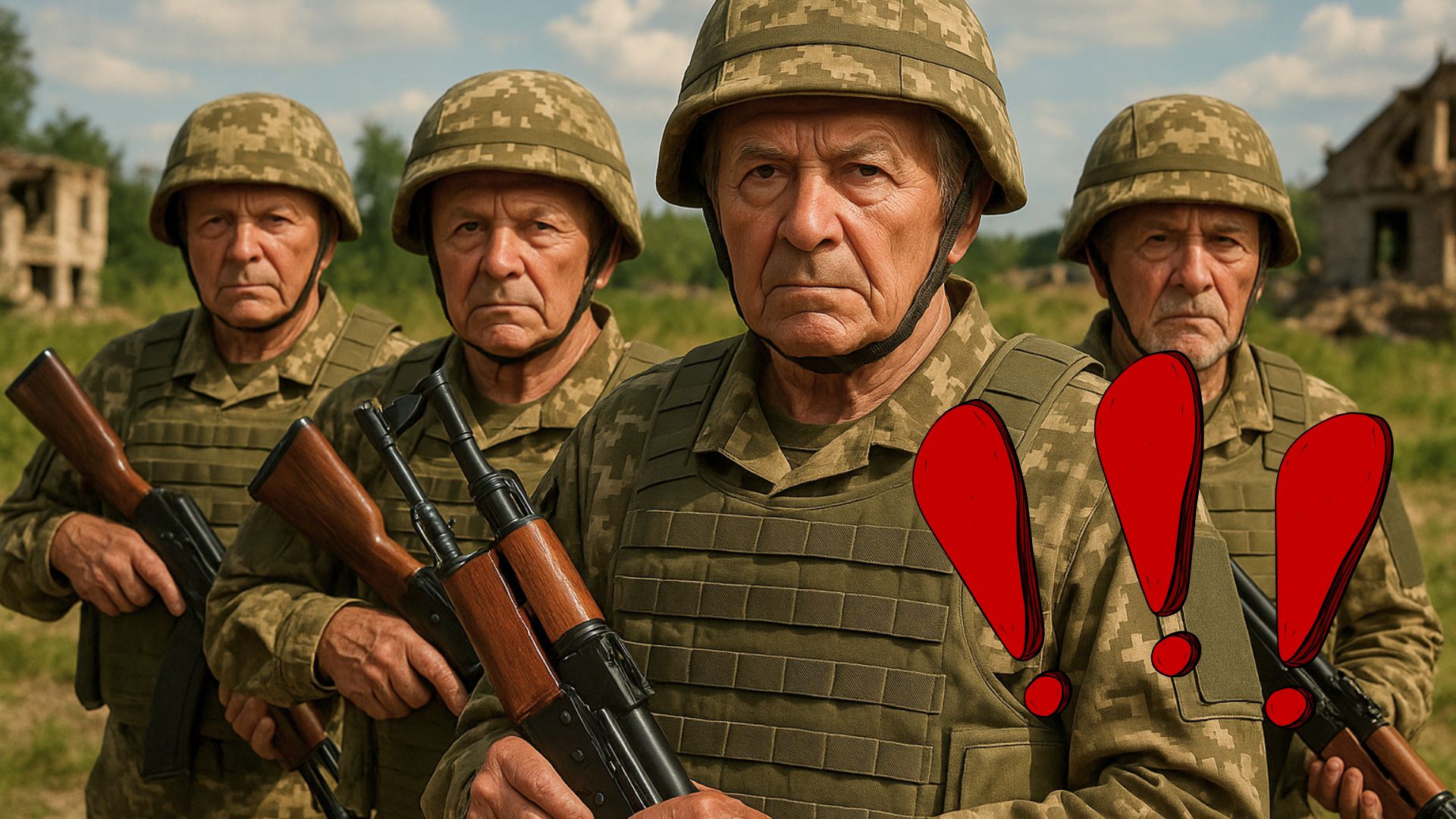 "Пенсійний вік — не межа: Рада може відправити 60+ на фронт". Кому слід готуватись?