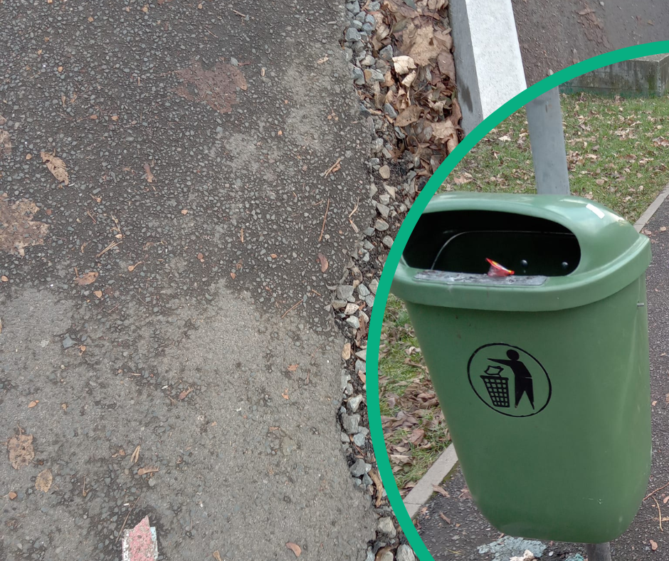 Інцидент з встановленим смітником посеред тротуару насмішив мережу.
