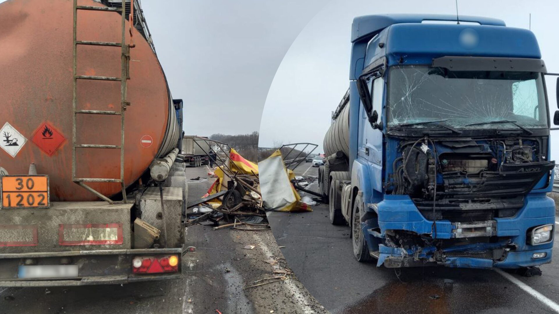 Біля села Нестерівка Уманського району Черкаської області у понеділок, 13 лютого, вантажівка на смерть збила двох чоловіків, які ремонтували дорогу. 