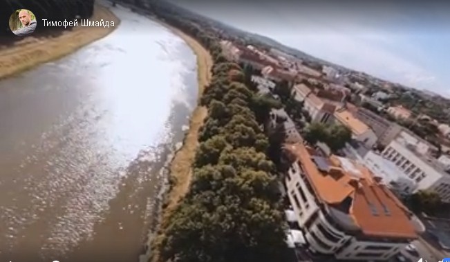 В сети показали полет по самой длинной липовой аллее в Ужгороде (ВИДЕО)