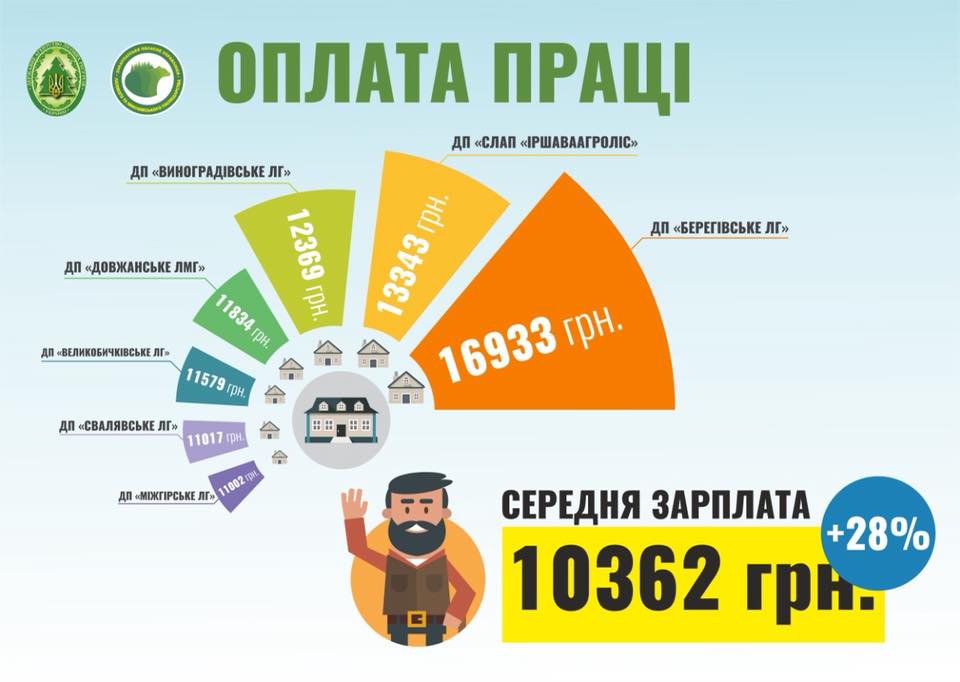 Середня зарплата лісівників Закарпаття – понад 10362 гривень. Саме стільки становить середньомісячна зарплата лісівників області.