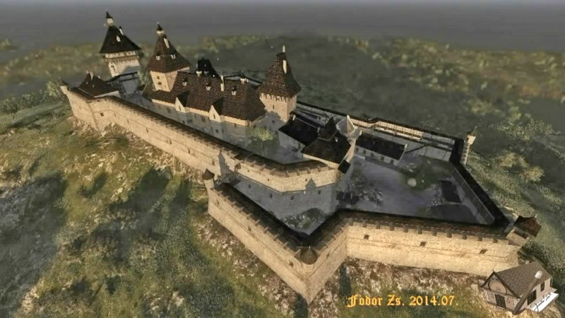 Угорці Георг Чеке (Cseke György) та Дежі Варнаї (Várnai Dezső) розробили вражаючу 3D-реконструкцію легендарного закарпатського замку в Хусті.