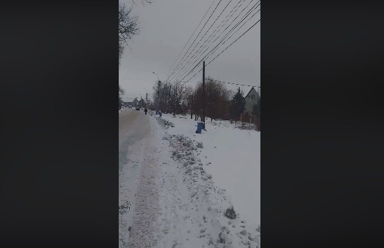 Обурений виноградівець звернувся до мера через завали снігу в місті (ВІДЕО)