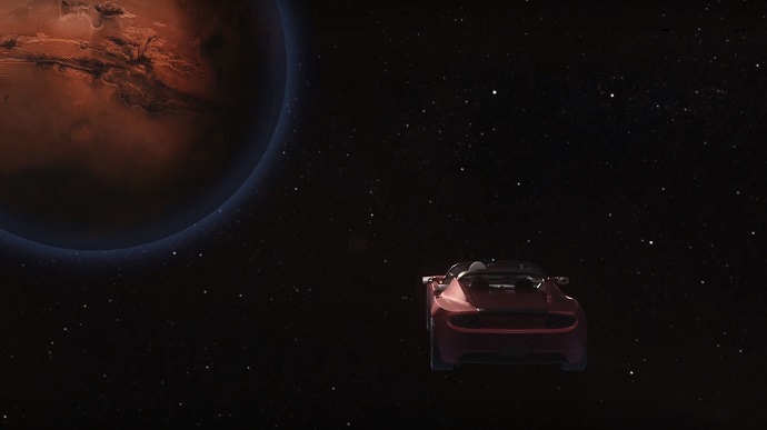 Электромобиль Tesla Roadster, запущенный в космос в качестве полезной нагрузки во время запуска самой мощной ракеты Илона Маска Falcon Heavy, впервые приблизился к Марсу.