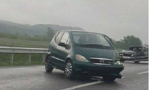 На въезде в Хуст произошла авария.