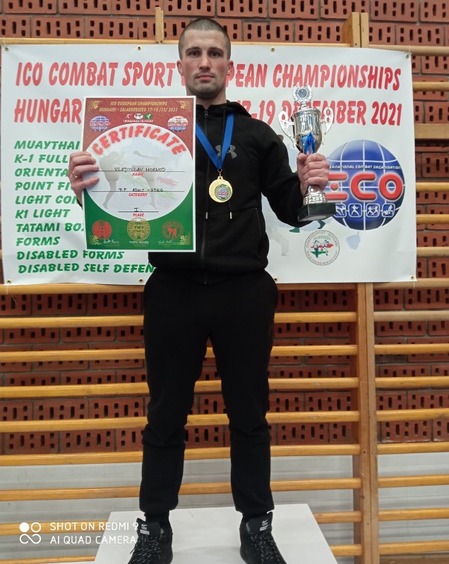 Закарпатець виборов «золото» на чемпіонаті Європи з бойового мистецтва комбат самозахист ІСО.