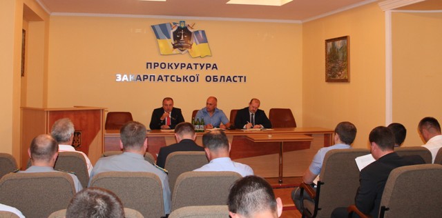 Вчора, 6 липня в прокуратурі Закарпатської області відбулась міжвідомча нарада керівників правоохоронних органів краю.