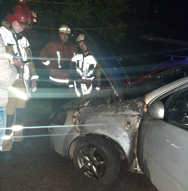 17 мая 2020 года, в 03: 20, произошло возгорание легкового автомобиля Chevrolet Aveo, припаркованный на улице Джамбула в областном центре Закарпатья.