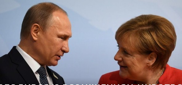 Путін обговорив із Меркель ситуацію на сході України.
