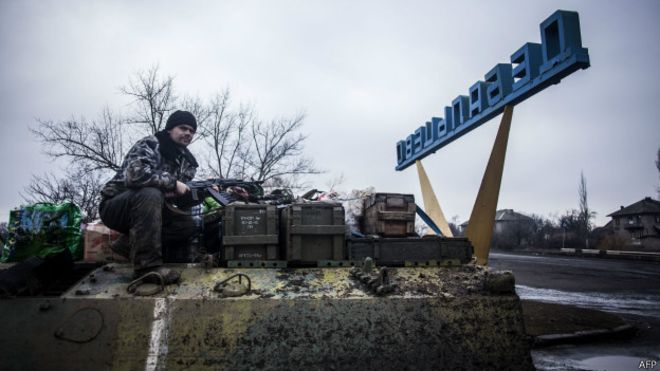 Боевики впервые за последнее время не стреляли в направлении Дебальцево