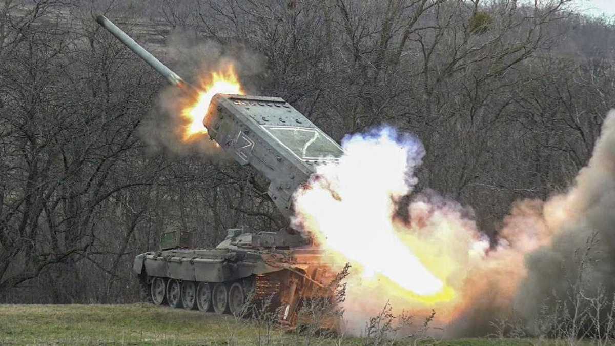Вооруженные Силы Украины испытали на практике еще один трофей, завоеванный в боях. На этот раз это был ТОС-1А «Сунпик», которым так гордилась российская армия.