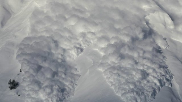 Через потепління лавина мокрого снігу зірвалася з гори Плай.