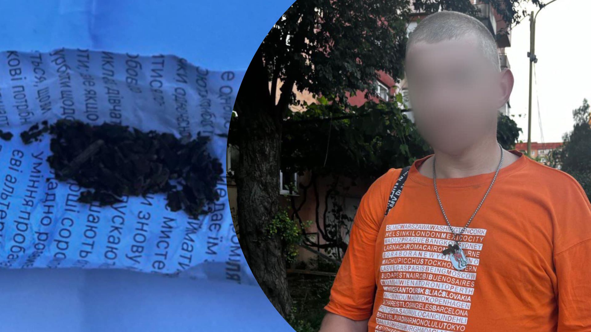 На Ужгородщині поліцейські виявили чоловіка, який мав з собою невідому речовину (ФОТО)