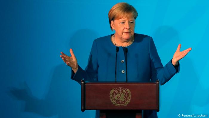 Канцлерка ФРН Анґела Меркель виступила на відкритті саміту ООН з питань зміни клімату у Нью-Йорку.