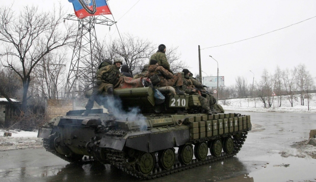 После отступления украинских войск из Дебальцево, террористы создают там 