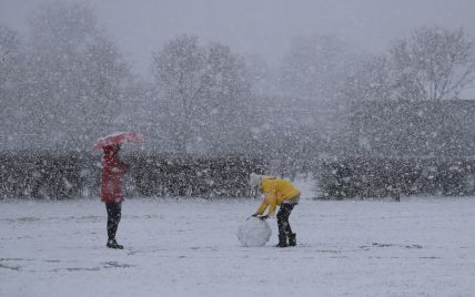 В Берегово четырехметрового снеговика признали самым большим на Закарпатье. 