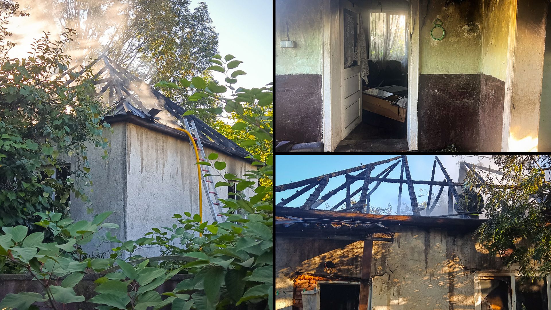 На Закарпатті пожежа через незагашену свічку ледь не обійшлася трагедією (ФОТО)