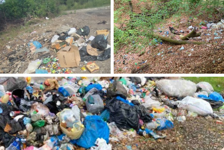 Нелегальні сміттєзвалища на території громад виявили інспектори Державної екологічної інспекції.
