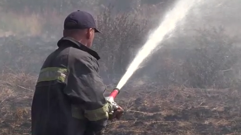 У сусідній Львівщині неподалік людських домівок вже кілька днів горить торфовище.