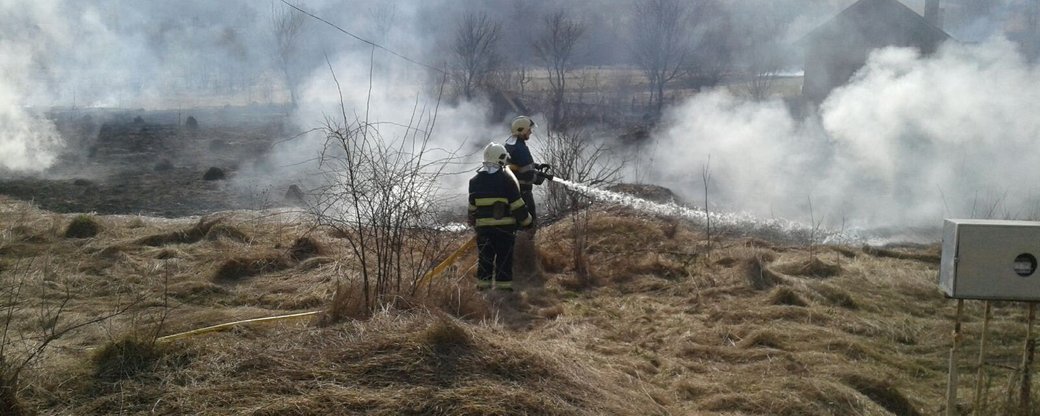 За прошедшие сутки в Закарпатье зарегистрирован 31 случае возгорания сухой травы. 