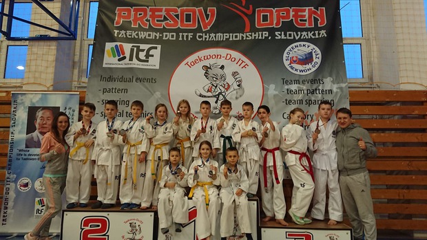 В словацькому місті Прешов 10 березня відбувся традиційний міжнародний турнір з таеквон-до Presov Open 2018.