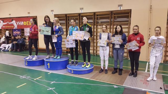 Ще одна ужгородська фехтувальниця Олена Синиця на харківському турнірі стала сьомою.