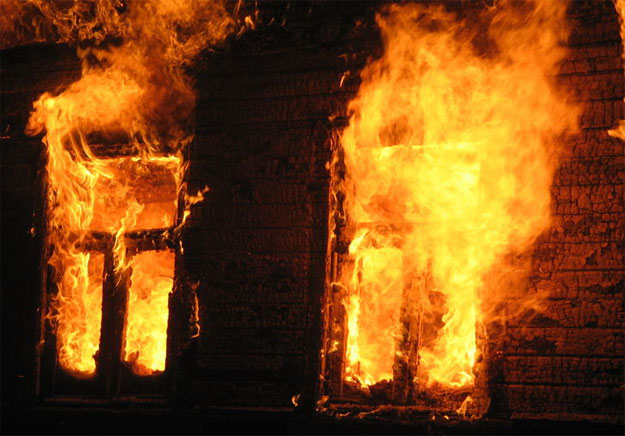 28 февраля в дачном доме в Мукачево произошел пожар.