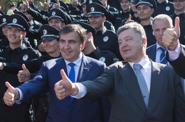 Надворі супився лютий 15-го. Колишній президент Грузії щойно отримав ранг радника чинного президента України і голови Дорадчої міжнародної ради реформ.