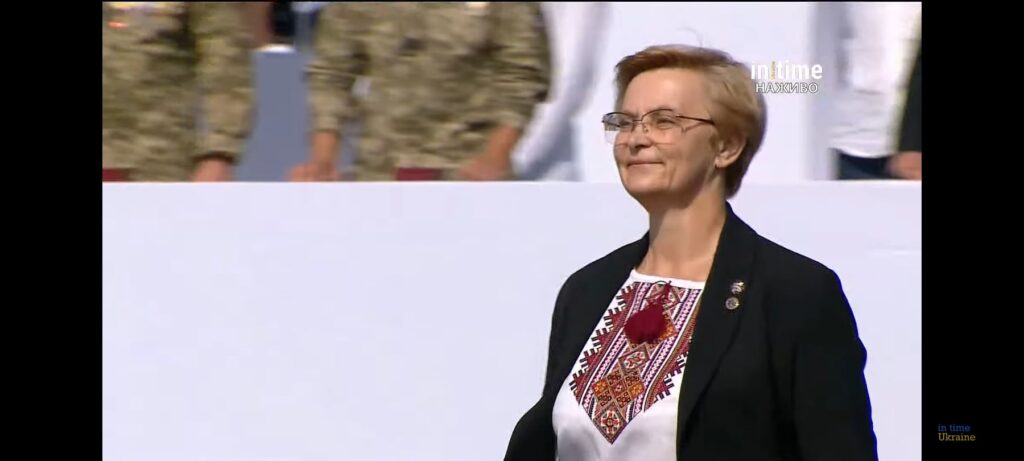 Она получила награду во время официальных мероприятий в День Независимости Украины.