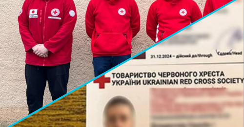 Пятеро мужчин представились волонтерами международной организации «Красный Крест».